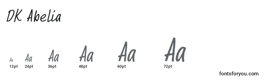Размеры шрифта DK Abelia