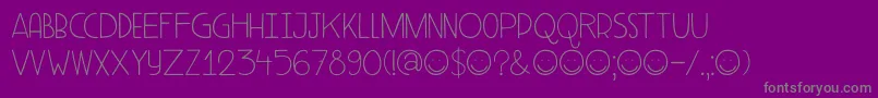 DK Aderyn Font – Gray Fonts on Purple Background