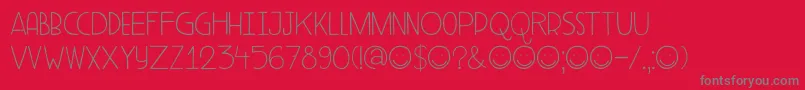 DK Aderyn Font – Gray Fonts on Red Background