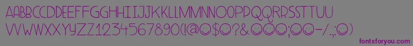 DK Aderyn Font – Purple Fonts on Gray Background