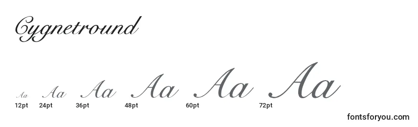 Cygnetround Font Sizes