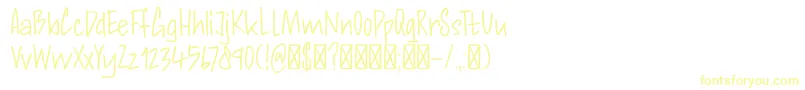 DK Andorra Script Font – Yellow Fonts