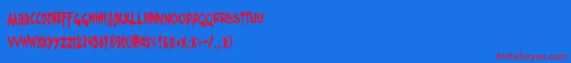 DK Charons Obol Font – Red Fonts on Blue Background