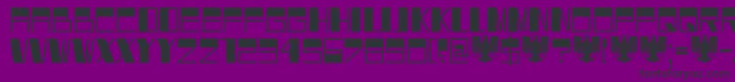 Шрифт DK Dortmunder Ecke – чёрные шрифты на фиолетовом фоне