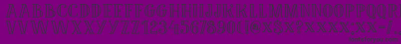 fuente DK Douceur – Fuentes Negras Sobre Fondo Morado