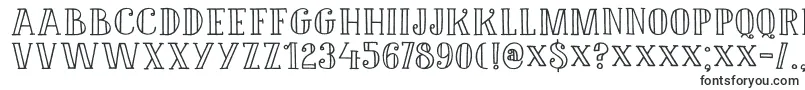 Шрифт DK Douceur – фигурные шрифты