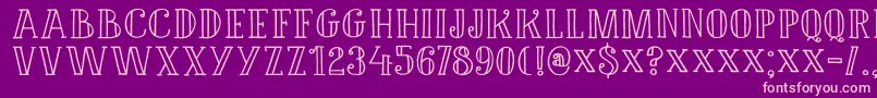 DK Douceur Font – Pink Fonts on Purple Background