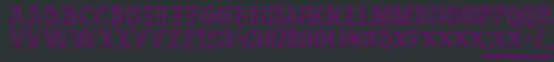 DK Douceur Font – Purple Fonts on Black Background