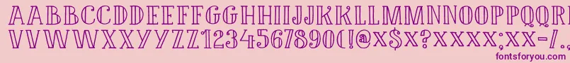 DK Douceur Font – Purple Fonts on Pink Background