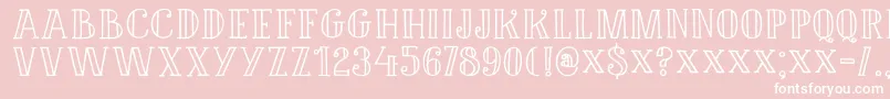 DK Douceur Font – White Fonts on Pink Background