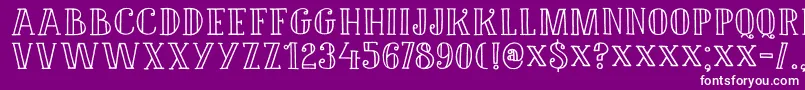 DK Douceur Font – White Fonts on Purple Background