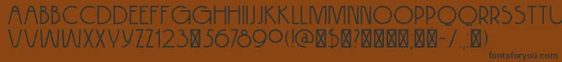 DK Hokitika Font – Black Fonts on Brown Background