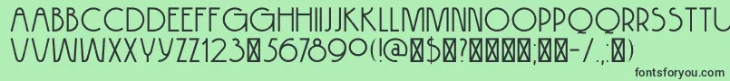 DK Hokitika Font – Black Fonts on Green Background
