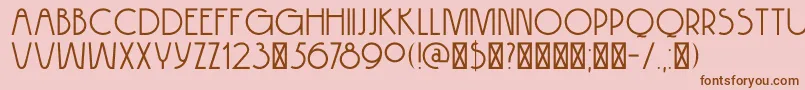 DK Hokitika Font – Brown Fonts on Pink Background