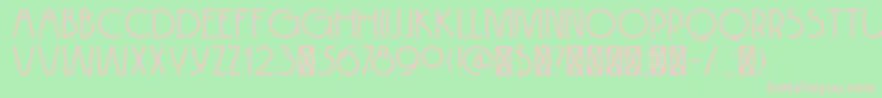 DK Hokitika Font – Pink Fonts on Green Background