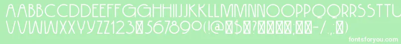 DK Hokitika Font – White Fonts on Green Background