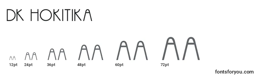 Größen der Schriftart DK Hokitika