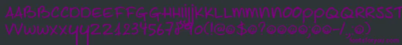 DK Joe Schmoe Font – Purple Fonts on Black Background