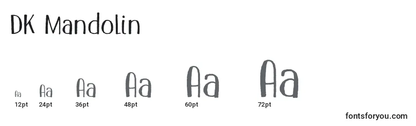 Размеры шрифта DK Mandolin