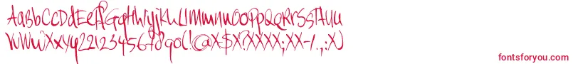 DK Moi Non Plus Font – Red Fonts