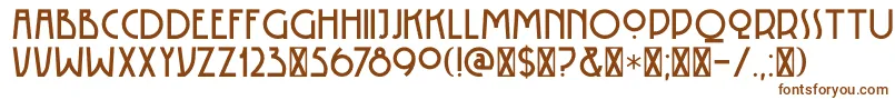 DK Rotorua-fontti – ruskeat fontit