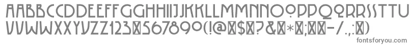 Czcionka DK Rotorua – szare czcionki na białym tle