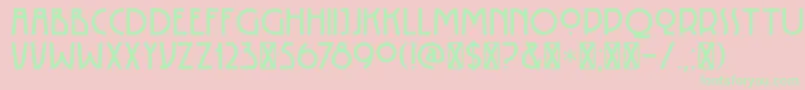 DK Rotorua Font – Green Fonts on Pink Background
