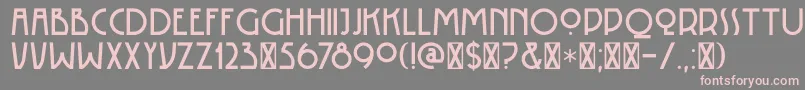 Шрифт DK Rotorua – розовые шрифты на сером фоне