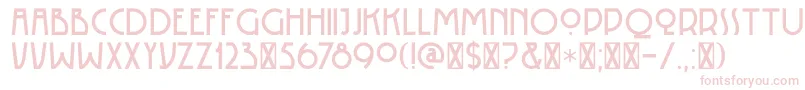 Шрифт DK Rotorua – розовые шрифты на белом фоне
