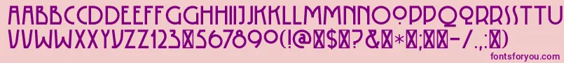 Шрифт DK Rotorua – фиолетовые шрифты на розовом фоне