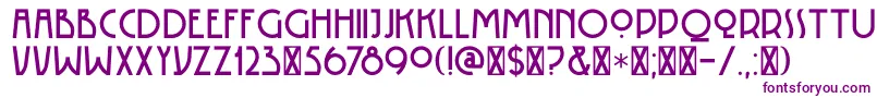 フォントDK Rotorua – 白い背景に紫のフォント