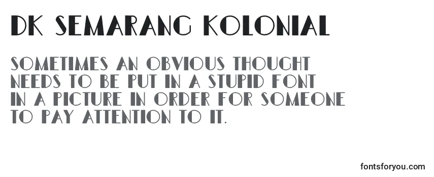 DK Semarang Kolonial Font