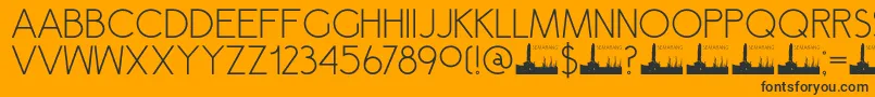 DK Semarang Font – Black Fonts on Orange Background