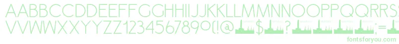 DK Semarang Font – Green Fonts on White Background