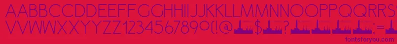 DK Semarang Font – Purple Fonts on Red Background