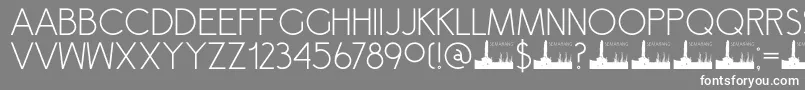 DK Semarang Font – White Fonts on Gray Background