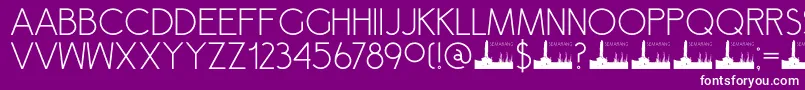 DK Semarang Font – White Fonts on Purple Background