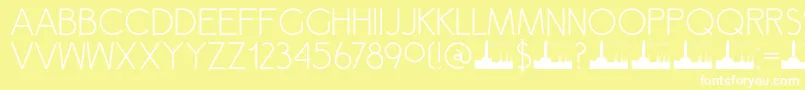 DK Semarang Font – White Fonts on Yellow Background