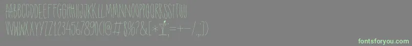 DK Shaken Not Stirred Font – Green Fonts on Gray Background