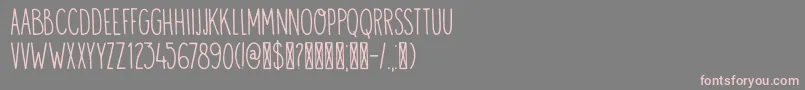More about DK Visum Font DK Visum Font – Pink Fonts on Gray Background