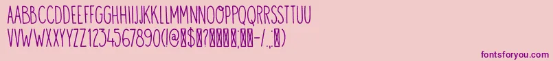 More about DK Visum Font DK Visum Font – Purple Fonts on Pink Background