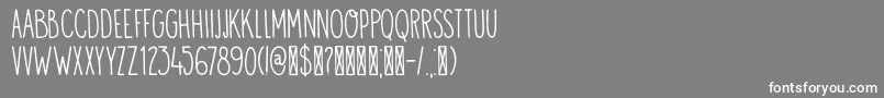 フォントDK Visum – 灰色の背景に白い文字
