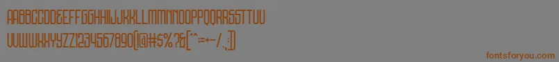 DNS Gibsons Demo Font – Brown Fonts on Gray Background