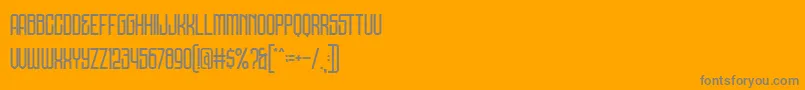 DNS Gibsons Demo Font – Gray Fonts on Orange Background
