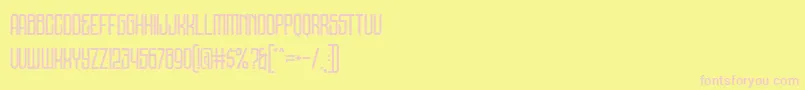 DNS Gibsons Demo Font – Pink Fonts on Yellow Background