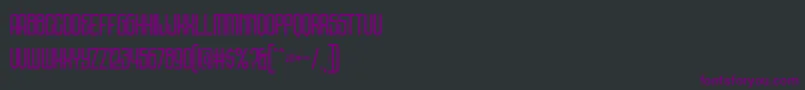 DNS Gibsons Demo Font – Purple Fonts on Black Background