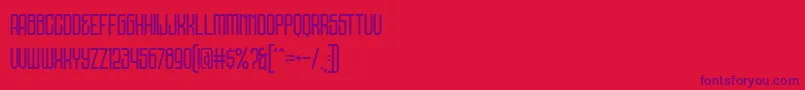 DNS Gibsons Demo Font – Purple Fonts on Red Background