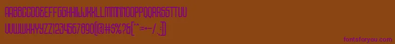DNS Gibsons Demo Font – Purple Fonts on Brown Background