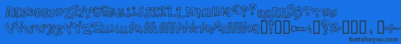 DOC      Font – Black Fonts on Blue Background