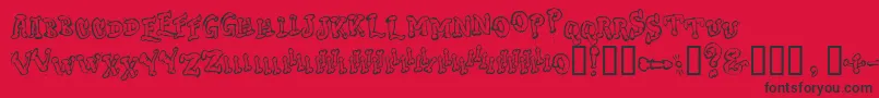 DOC      Font – Black Fonts on Red Background